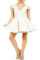  White Flare Dress