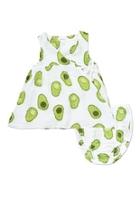  Avocado Muslin Dress