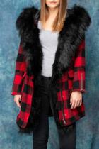  A Plaid Situation Hooded Coat