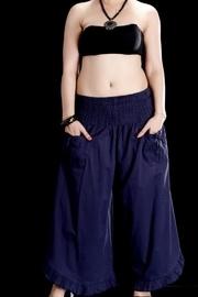  Ruffle Pant-navy