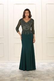  Hunter Green Long Dress