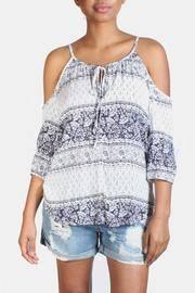  Cold Shoulder Boho Top