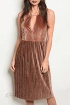  Brown Velvet Dress
