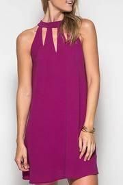  Magenta Halter Dress