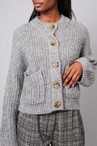  Wool-blend Short Cardi