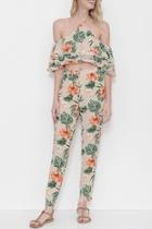  Flower Print Pant Set