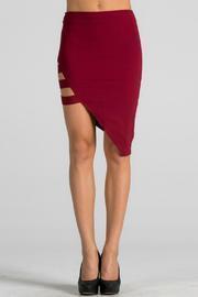  Asymmetrical Cutout Skirt