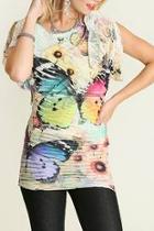  Butterfly Sublimation Top