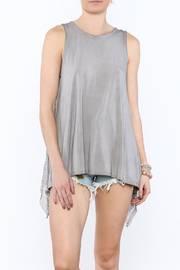  Grey Open Back Shirt