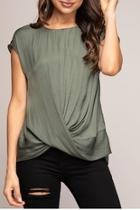  Olive Mini-v Top