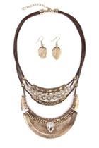  Vintage-aztec-necklace & Earring-set