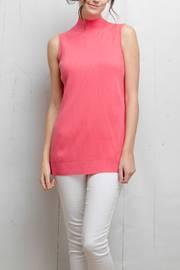 Pink Sleeveless Sweater Top