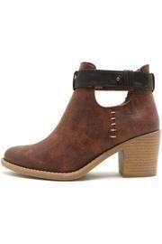  Cognac Stack Bootie