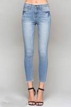  Frayed Waist Skinny-jean