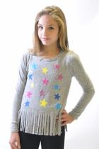  Star Fringe Sweater