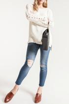  Gretchen Side Lace-up Sweater