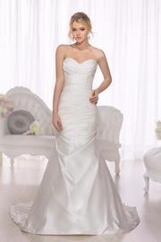  Satin Fit N Flare Gown