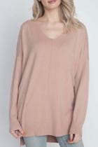  Dust-pink Soft Sweater