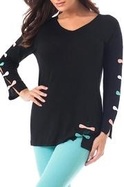  Bow V-neck Tunic