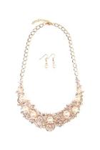  Pearl Bib Necklace Set