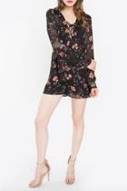  Romper Floral Black