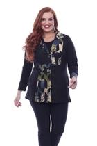  Cut-out Embroidered Jacket