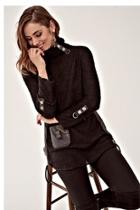  Black Boucle Sweater