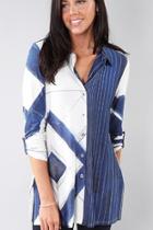  Blue/ivory Shirt