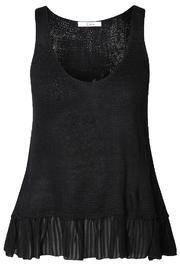  Black Peplum Tank