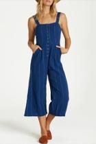  Striped Button-up Jumpsuit