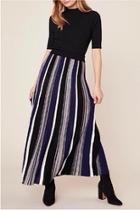  Knit Stripped Skirt