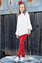  Red Ruffle Legging