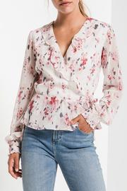 Devon Wrap Blouse W Ruffle Details