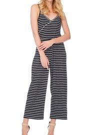  Striped Surplice Romper
