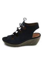  Navy Lace Wedge