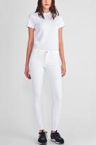  Florence Mid Rise Skinny Jean In Porcelain