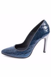  Croc-design Blue Stiletto