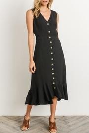  Button Ruffle Dress