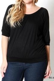  Plus-size Black Top