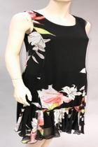  Black/coral Sleeveless Dress