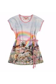  Rainbow Horses Tee Dress With Plaited Belt