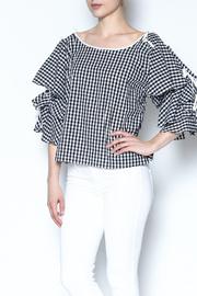 Gingham Layered Top