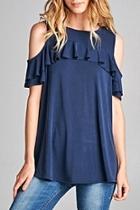  Shoulder Ruff Top