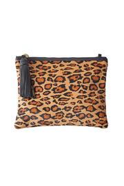  Jem Leather Jaguar Print Clutch