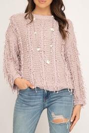  Fuzzy Fringe Sweater