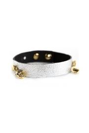  Gunmetal Leather Cuff