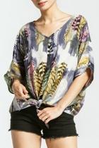  Eliya Printed Tie-top