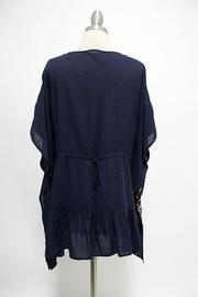  Embroidered Poncho-like Tunic