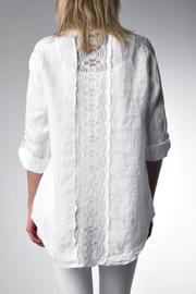  Linen Sequin Top
