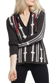  Multicolor Hooded Cardigan